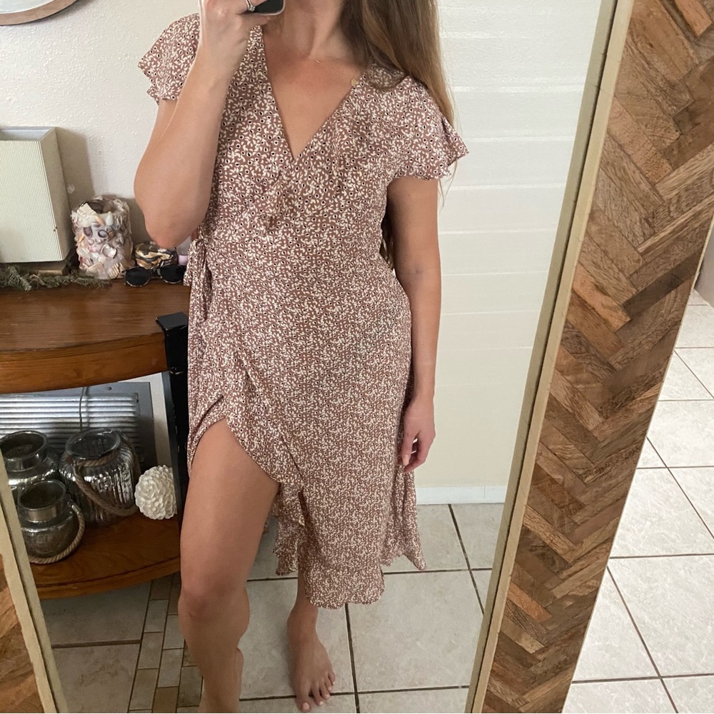 Sadie & Sage Ruffle Wrap Dress